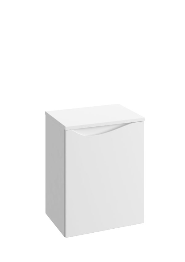 Zdjęcie Słupek niski Defra Murcia B40 biały połysk łezka prawy 41,2×51,6×29,8cm 144-B-04001