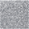 Zdjęcie Mozaika ścienna Tubądzin Drops Metal Silver Hex 30×30,2cm MS-01-172-0295-0290-1-014