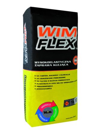 Wysokoelastyczna zaprawa klejąca do wszystkich płytek WIM Flex 25kg
