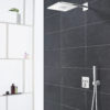 Zdjęcie Deszczownica, 2 strumienie, z ramieniem prysznicowym 26479DL0 Grohe Rainshower 310 SmartAvtive Cube