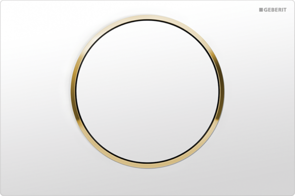 Zdjęcie Przycisk uruchamiający przedni Geberit Sigma10 biały/złocony/biały 115.758.KK.5