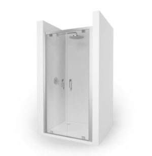 Drzwi wahadłowe do wnęki i ścianki bocznej Huppe Ena 2.0 80cm Anti-plaque 140903.069.322