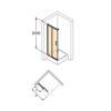 Zdjęcie Drzwi suwane 2-częściowe Huppe Classics 2 EasyEntry 80x80cm (1/2) Prawe C25201.087.322 Anti-plaque
