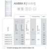 Zdjęcie Grzejnik łazienkowy Instal-Projekt Ambra R AMBR-55/170 biały
