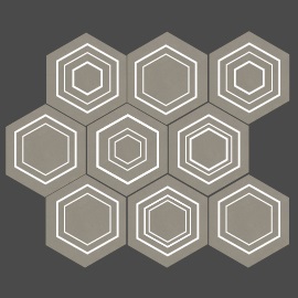 Mozaika ścienna Tubądzin Solei grey 28,9x22,1 MS-01-169-0289-0221-1-023 (p)