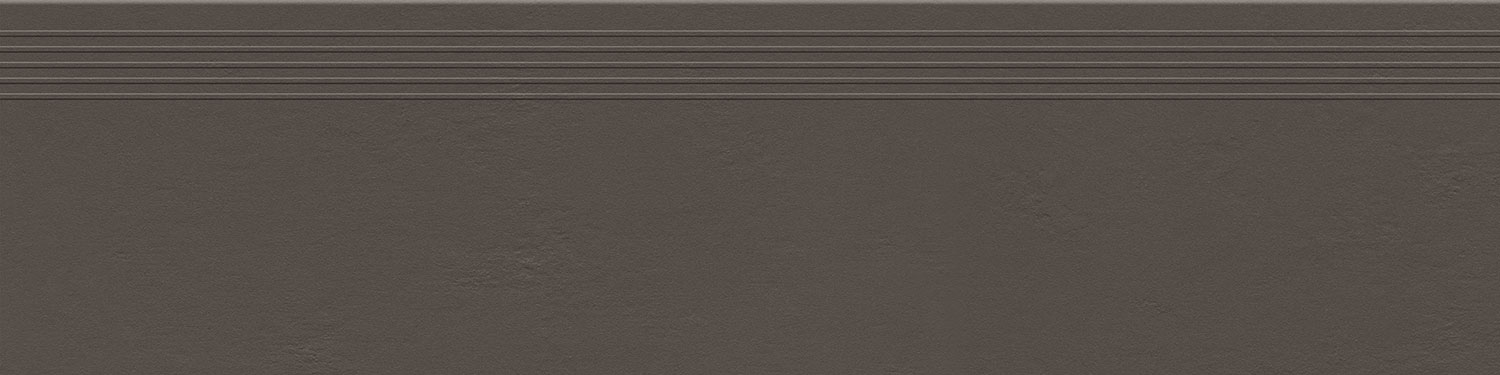 Stopnica podłogowa Tubądzin Industrio Dark Brown MAT 119,8x29,6 cm