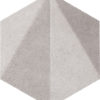 Zdjęcie Dekor ścienny Tubądzin 11×12,5 cm Free Space Hex Grey STR DS-01-214-0110-0125-1-024