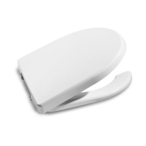 Deska WC Duroplast z wycięciem do kompaktów WC Roca Dostępna Łazienka 44,7x37 cm, biała A801230004