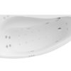 Zdjęcie Asymetryczna narożna wanna akrylowa (Lewa) z hydromasażem Smart WaterAir Plus Roca Nicole 140×75 cm biały A24T109000