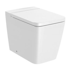 Miska WC stojąca Square  Rimless Roca Inspira 56x36 cm biały A347537000