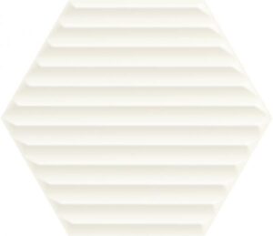 Paradyż Woodskin Bianco Heksagon Struktura B Ściana  19,8 x 17,1 cm