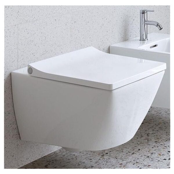 Zdjęcie Miska WC wisząca Duravit Viu Compact Rimless 48×36,5 cm biały 2573090000