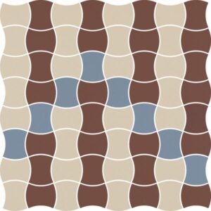 Mozaika prasowana Paradyż Modernizm Bianco K.3,6x4,4 Mix B 30,86x30,86 cm