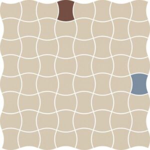 Mozaika prasowana Paradyż Modernizm Bianco K.3,6x4,4 Mix A 30,86x30,86 cm