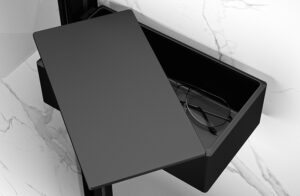 Zamykana półka prysznicowa Drybox Huppe Select+ Black Edition SL2201123