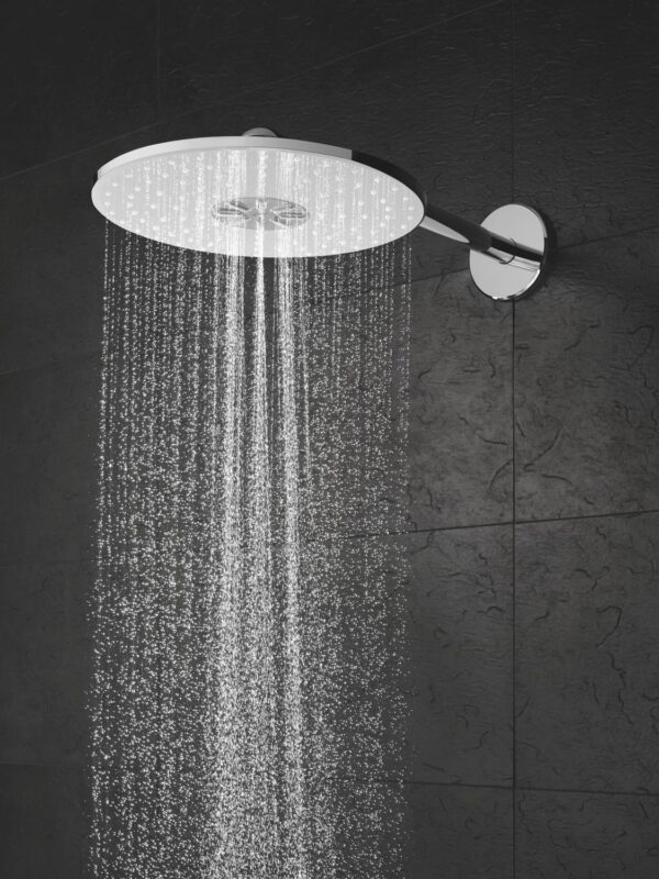 Zdjęcie Deszczownica, 2 strumienie, z ramieniem prysznicowym brushed hard graphite 26475AL0 Grohe Rainshower SmartAvtive 310