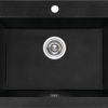 Zdjęcie Zlewozmywak granitowy Laveo Komodo 63×49 cm 1-komorowy czarny SBK_710T