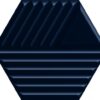 Zdjęcie Płytka ścienna Paradyż Intense tone Blue Heksagon STR C 19,8×17,1 cm (p)
