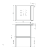 Zdjęcie Konsola łazienkowa stojąca 56,5x50x70 cm czarny CST_X50A Deante