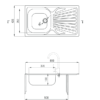 Zdjęcie Zlewozmywak 1-komorowy z ociekaczem 86×43,4 cm satyna ZMU_011B Deante Techno