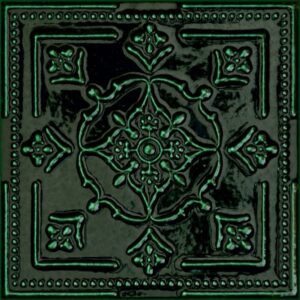 Płytka ścienna Dekor Tubądzin Tinta Green 14,8x14,8 cm