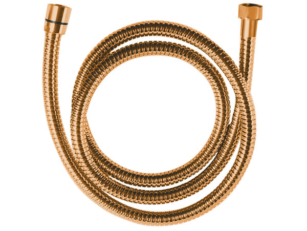 Zdjęcie Wąż natryskowy rozciągliwy 1500-1800 mm Laveo Arno różowe złoto CRA_84PD