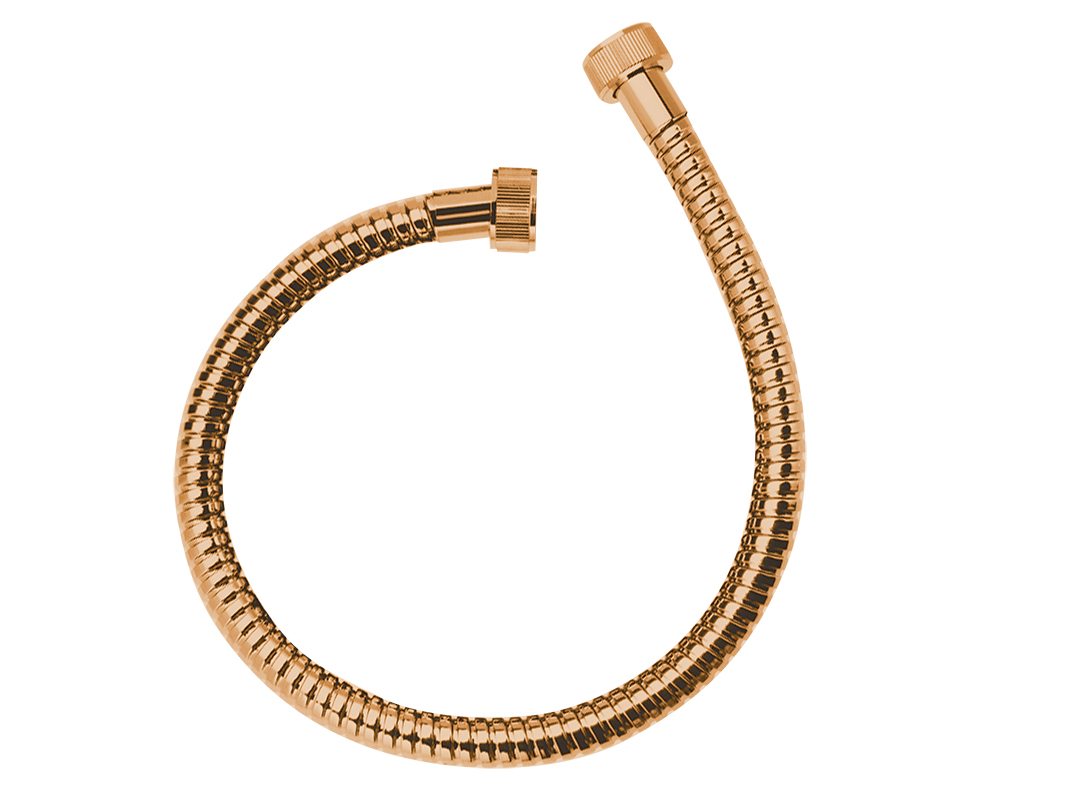 Wąż podłączeniowy 700 mm Laveo Arno różowe złoto CRA_8PTD