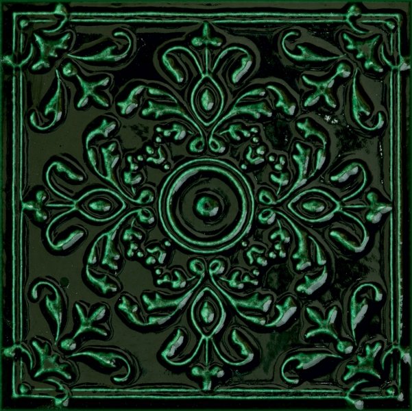Zdjęcie Płytka ścienna Dekor Tubądzin Tinta Green 14,8×14,8 cm