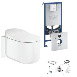 GROHE Sensia Arena Toaleta myjąca + Stelaż Grohe Rapid SLX + Zestaw do spłukiwania automatycznego 39354SH1+39598000+46944001
