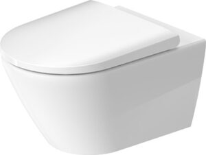 Miska wisząca WC lejowa Duravit Rimless D-Neo 54 cm 2577090000 + Deska WC Duravit D-Neo 0021690000