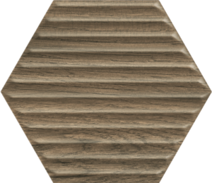 Płytka ścienna Paradyż Serene Brown Heksagon Struktura Ściana 19.8 x 17.1 cm SS—198X171-1-SERE.BR