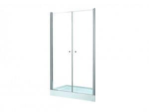Drzwi prysznicowe przejrzyste szkło Besco Sinco Due 90x195 cm DSD-90