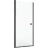Zdjęcie Drzwi prysznicowe wnękowe Roca Capital 100×195 cm czarny mat/szkło przezroczyste MaxiClean AM4710016M