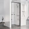 Zdjęcie Drzwi prysznicowe Ravak Pivot PDOP1 black+transparent 90 cm 03G70300Z1