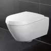 Zdjęcie Miska WC wisząca + deska wolnoopadająca Villeroy & Boch Avento Combi-Pack CeramicPlus Weiss Alpin 5656HRR1