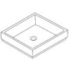 Zdjęcie Zestaw Grohe Cube Ceramic – umywalka nablatowa 3948100H + Grohe Eurocube – bateria umywalkowa wysoka chrom 23406000