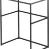 Zdjęcie Zestaw – Konsola łazienkowa stojąca 60x40x77 cm czarny CKC_N60A + Umywalka stawiana na blacie 60×40 cm antracyt grafitowy CQR_TU6S Deante Correo