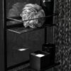 Zdjęcie Kabina prysznicowa czarna Walk-In 120 cm KTA_N31P + Półka Mokko na kabinę typ A Nero ADM_N52K Deante Abelia