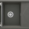 Zdjęcie Zlewozmywak granitowy antracyt 1 Z/KO 640X500X219, 3,5″ + osprzęt space saver ZRM_T11A Deante Magnetic