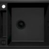 Zdjęcie Zlewozmywak granitowy nero granit 1 560X500X219, 3,5″ + osprzęt space saver NERO ZRM_N103 Deante Magnetic