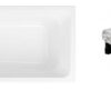 Zdjęcie Zestaw – Wanna akrylowa prostokątna 180×80 cm biały UBA180FRA2V-01 + nóżki plastikowe U99740000 Villeroy&Boch Targa Style