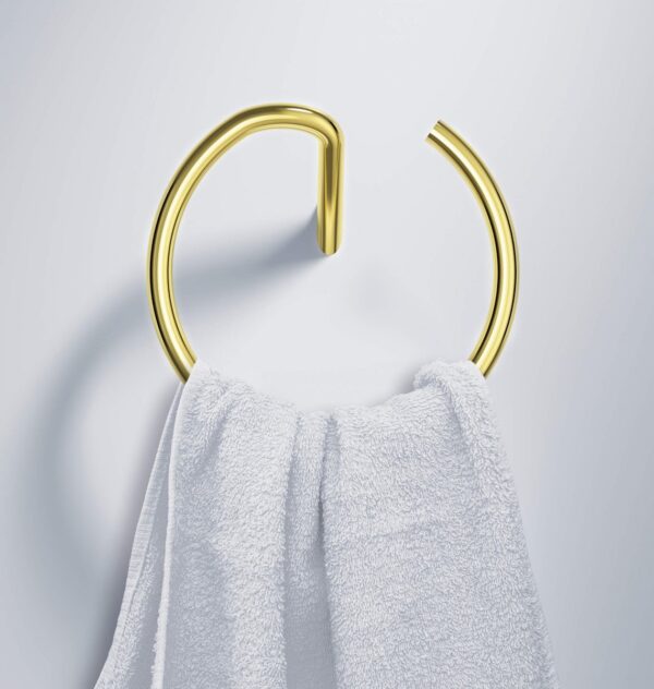 Zdjęcie Wieszak na ręcznik ścienny okrągły gold ADI_Z611 Deante Silia
