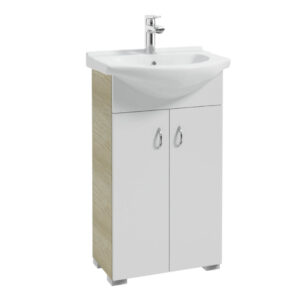 Zestaw łazienkowy szafka+umywalka Defra NAS Mint biały połysk 190-D-05011+1120