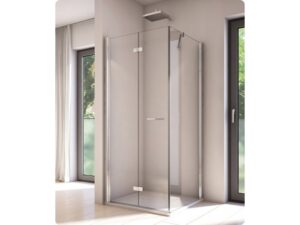 Drzwi prysznicowe lewe 90x200 cm Sanswiss Solino srebrny połysk SOLF1G0905007