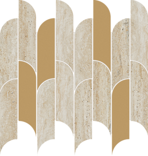 Mozaika ścienna 29,8x27,2 cm Tubądzin Tissue Beige MS-01-288-0298-0272-1-011