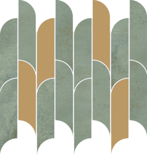 Mozaika ścienna 29,8x27,2 cm Tubądzin Tissue Green