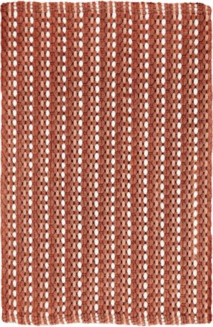 Kleine Wolke Loop - ręcznie tkany Dywan kąpielowy czerwony 60x 90 cm nić szenilowa 9173304519
