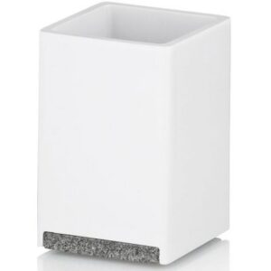 Kubek łazienkowy Kela Cube biały 23692
