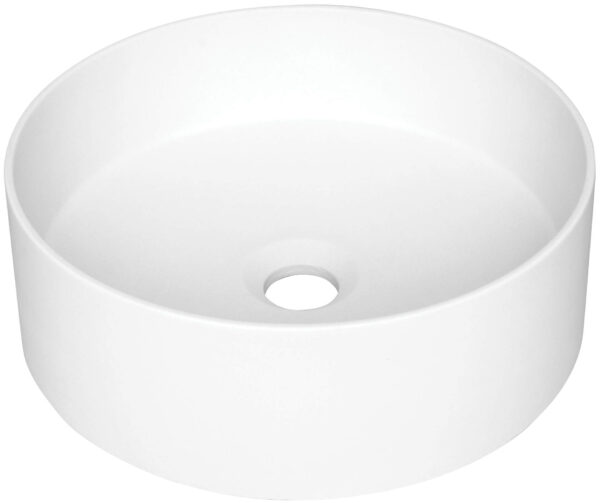 Zdjęcie Umywalka okrągła granitowa nablatowa 36×36 cm alabaster CQS_AU4S Deante Silia