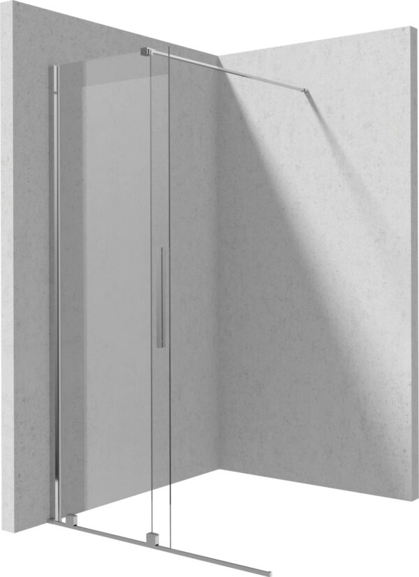 Zdjęcie Ścianka prysznicowa walk-in – przesuwna 120×195 cm chrom KTJ_032R Deante Prizma